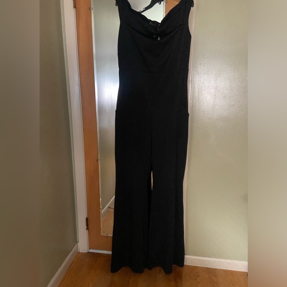 Chiara Boni Rebecca sugar lurex black jumpsuit size 16 NWT and size 14 avlbl - Picture 4 of 10